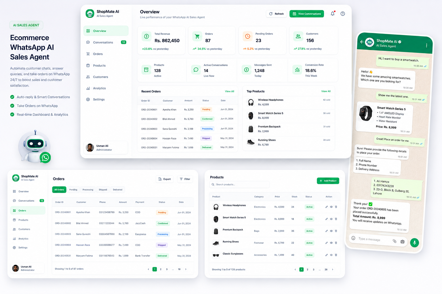 AI-Powered WhatsApp Ecommerce Automation